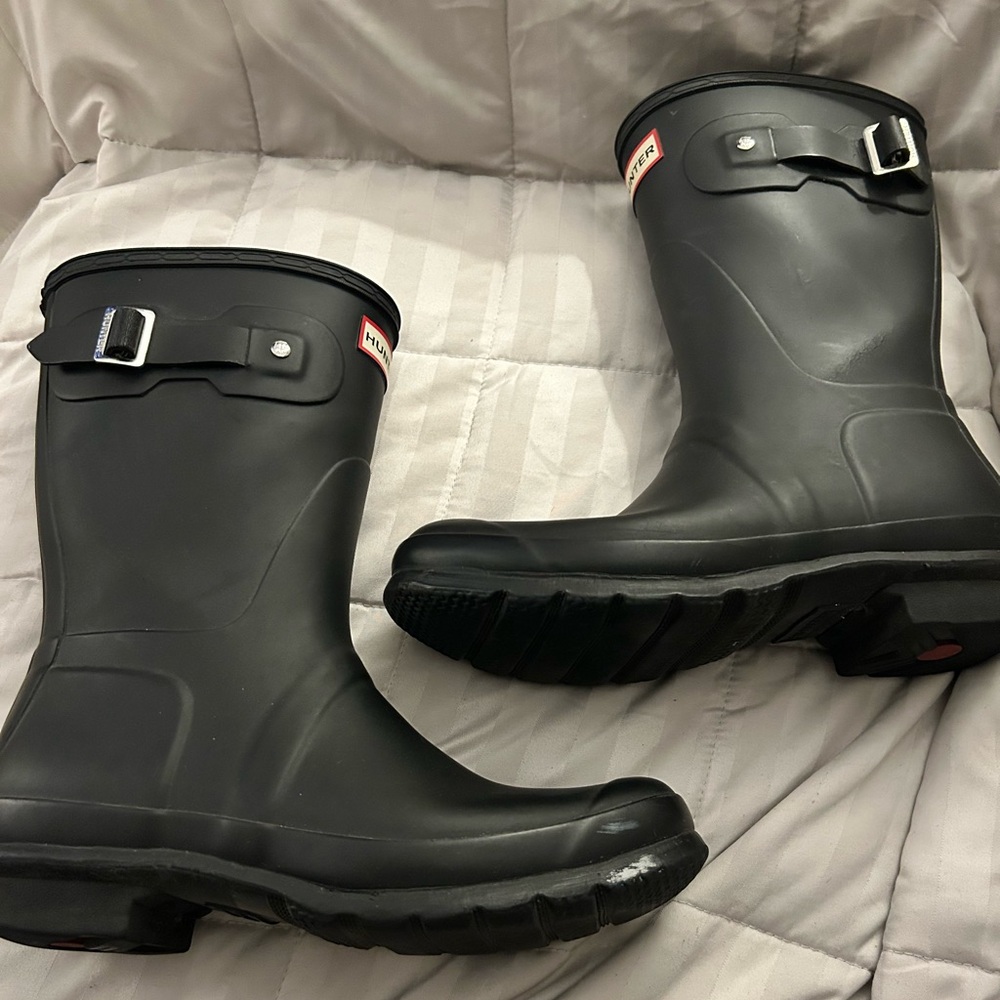 Hunter Matte Black Women's Rainboots